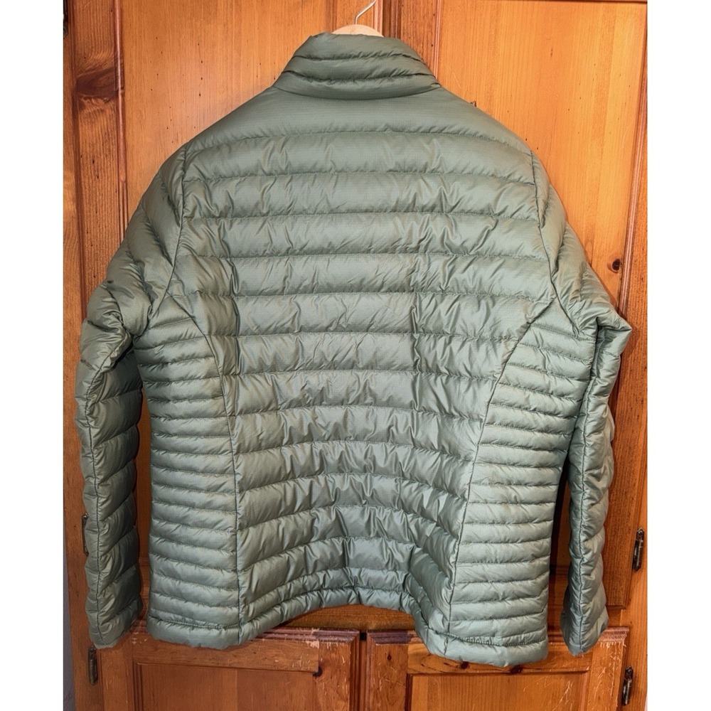 Patagonia Women's XXL Down Sweater Puffer Jacket 84683 Green Quilted Collared - Picture 5 of 9